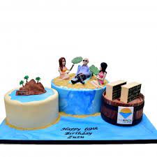 Sold and shipped by big dot of happiness. Island Beach Theme Cake