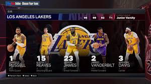 los angeles lakers nba 2k24 roster 2k