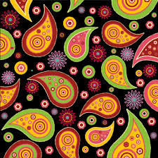 paisley pattern art wallpaper
