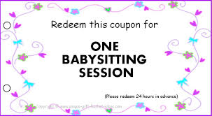 Create beautiful gift certificates with these simple, free templates, available as a pdf. 8 Best Printable Babysitting Voucher Template Printablee Com