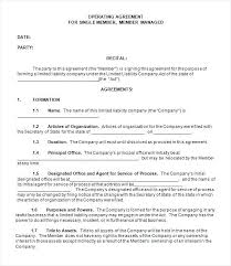 Free Missouri Llc Operating Agreement Template Laws Template