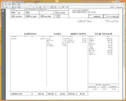 Pay Stub Template Word Free Paycheck Check 6 7 Soulective Co