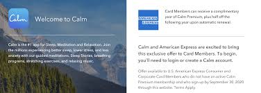 Calm is the main app for meditation and sleep. Expired American Express Cardholders Get Free Year Of Calm Sleep Meditation App 70 Value Doctor Of Credit
