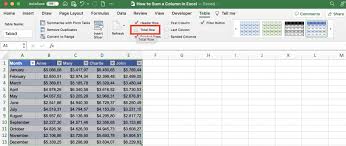 how to sum a column in excel 6 easy