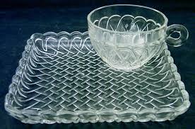 Pretzel Clear Snack Plate Cup Set By