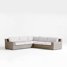 3 Piece L Shaped Outdoor Sectional Sofa