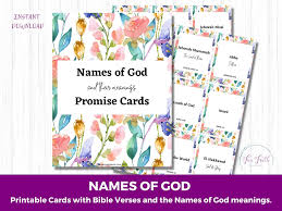 printable names of promise cards