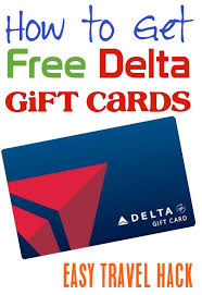 free delta gift card money saving
