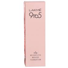 lakme 9 to 5 weightless mousse