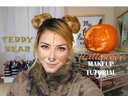 teady bear halloween makeup tutorial