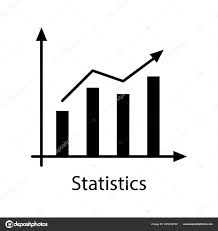 Statistics Glyph Icon Market Growth Chart Profit Rising