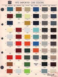 Fiat Paint Chart Color Reference