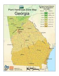 what planting zone is georgia