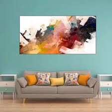 Multi Color Patch Abstract Art Canvas