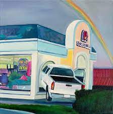 taco bell end of the rainbow print