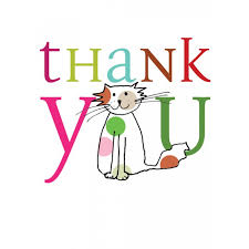 Image result for cat thank you clipart