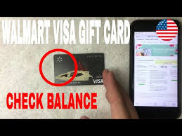 check walmart visa gift card balance
