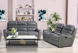 Buy Cooper Grey Reclining Sofa