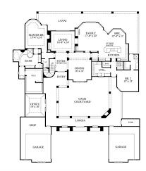 Southwest Spanish Style House Plan With