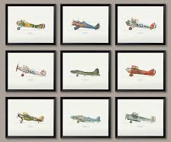 Airplane Wall Art Vintage Plane