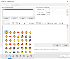how to add emoji in email signatures