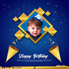 birthday poster with photo