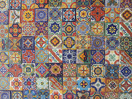 100 Mexican Tiles 2x2 Ceramic Pottery