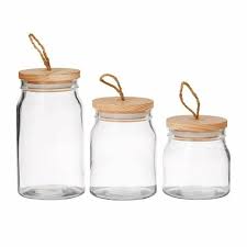 pantry round glass storage canister
