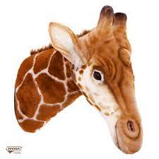 7149 Декоративная игрушка Голова жирафа на стену, 35 см - купить в Ханса  Тойс