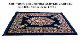 velvet printed decorative carpets