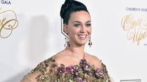 katy perry stuns in chagne gown at