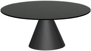 Black Glass Small Round Coffee Table