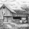 Coloring page of a barn 7617. 1