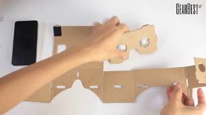 diy vr 3d cardboard gles kit
