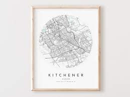 Print Kitchener Map Poster
