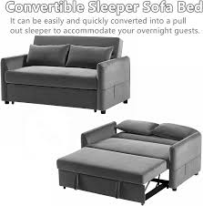3 In 1 Convertible Sleeper Sofa Bed For