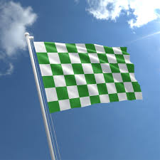 Collectables Green &amp;amp; White Check Checkered Small Hand Waving Flag Other  Collectable Flags utit.vn