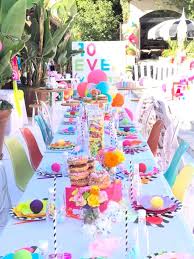 colorful modern 10th birthday party