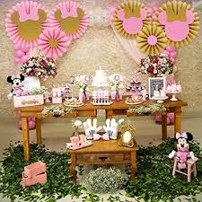 6 pink gold minnie mouse backdrop