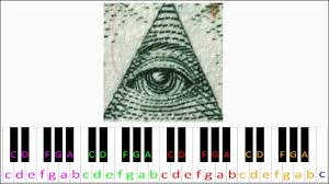Please use the virtual piano search facility to look for the song. X Files Theme Illuminati Confirmed Piano Letter Notes