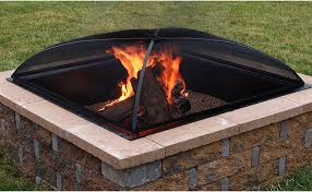 Camp Fire Pit Spark Screen Lid