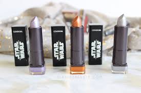 cover star wars lipstick swatches