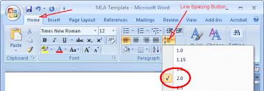 Mla Format Microsoft Word 2010 Mla Format