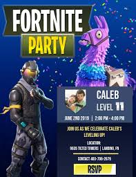 Im back with a template and speedart of fortnite logo/profilehope you like it! Fortnite Party With Photo Template Postermywall