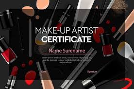 makeup certificate images free