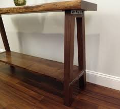 Black Walnut Console Table Sofa Table