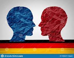 Germany Left and Right Wing Stock Illustration - Illustration of divided,  identity: 173606297