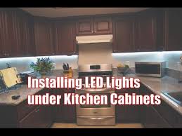Installing Led Lights Under Kitchen Cabinets Youtube