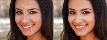 smoothen face skin remove pimples and blemishes in a photo clear dark spots get rid of acne and blackheads