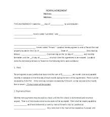 Free Residential Lease Template Word Rental Agreement